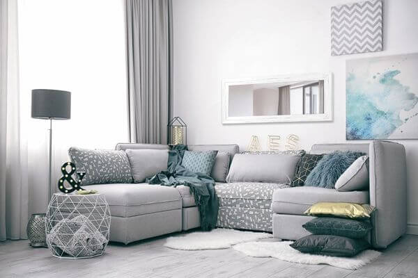 Create visual harmony in a U-shaped living room (1)