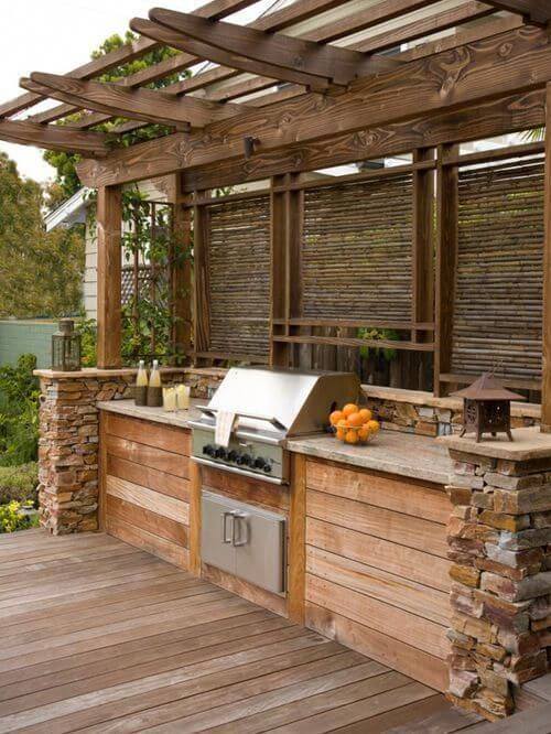 Fully wooden summer kitchen (1)