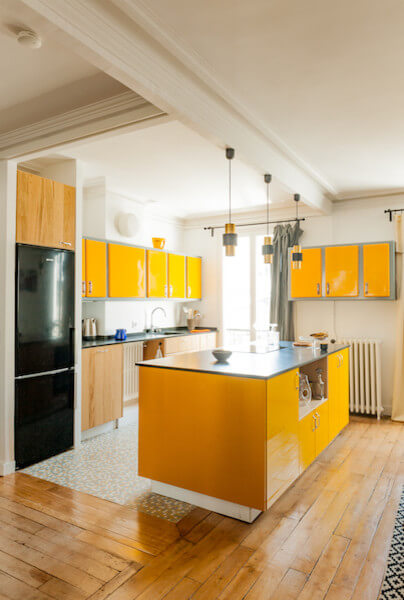Furnish yellow kitchen units (1)