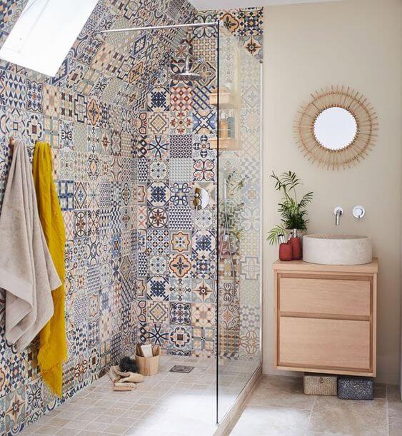 Mark and sublimate a beautiful shower with a colored covering (1)