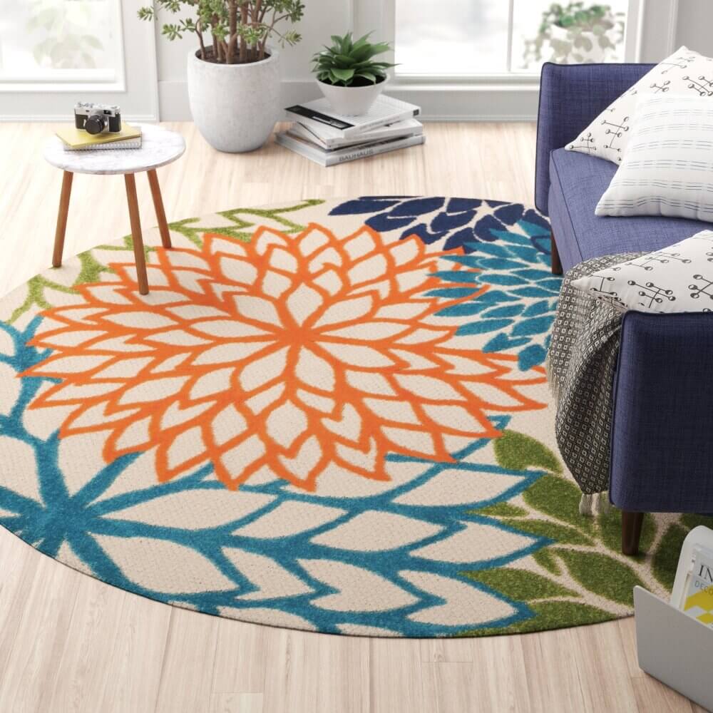 Polypropylene round rugs (1)