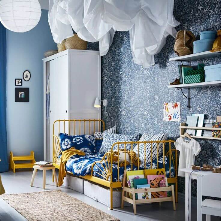 The blue bedroom for children, a true timeless one! (1)