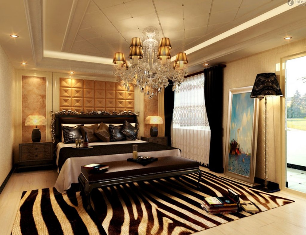 15 Ideas of Luxurious Bedrooms Decorated in Black and Gold