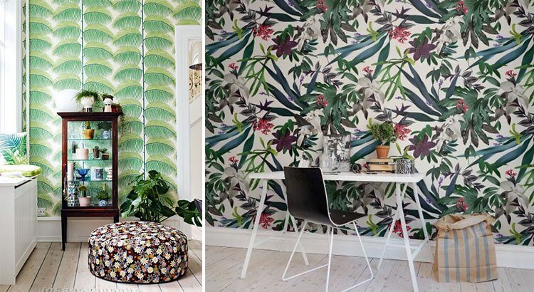 Dress your walls with a jungle-style wallpaper (1)