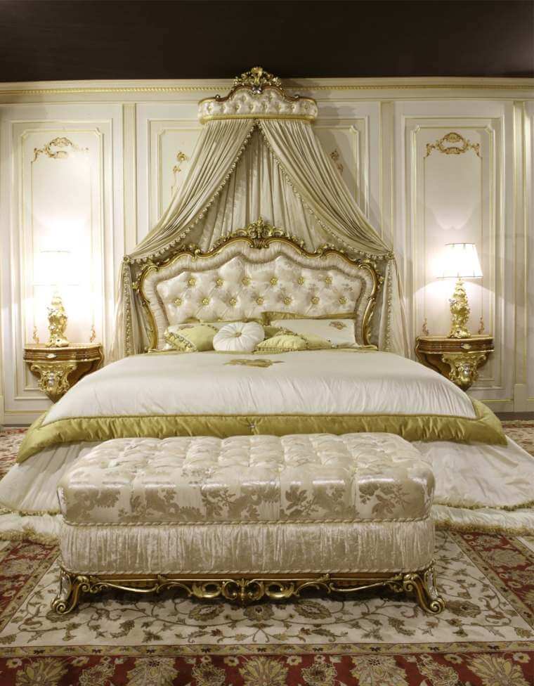 baroque bed in champagne white (1)