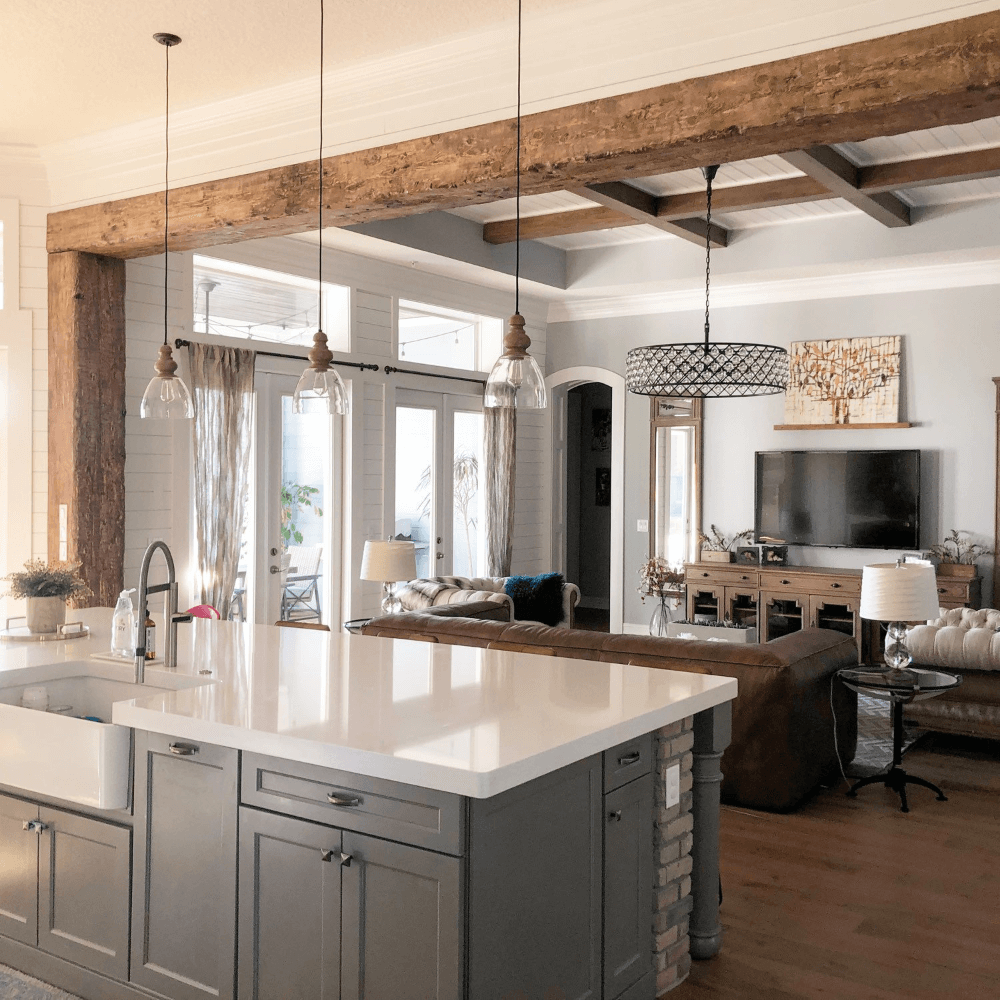 15 Ideas of Kitchen Designs With Exposed Wood Beams (1)