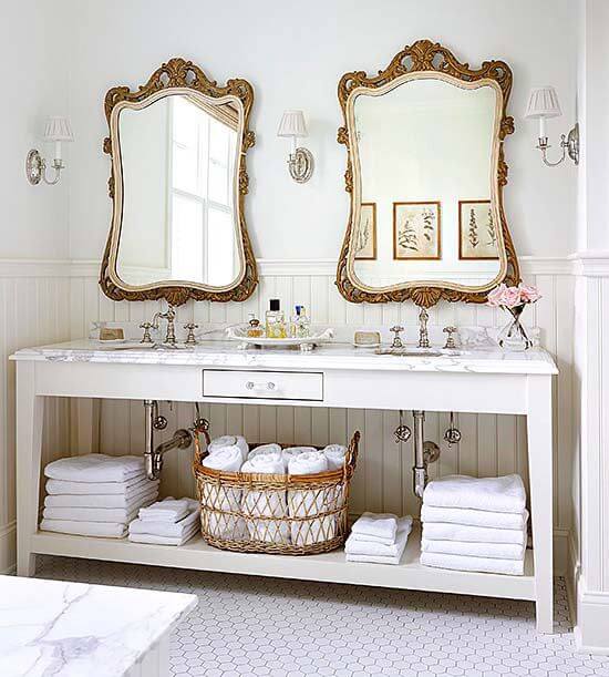 15 Ideas of Vintage and Shabby Chic Washbasins for the Bathroom (1)