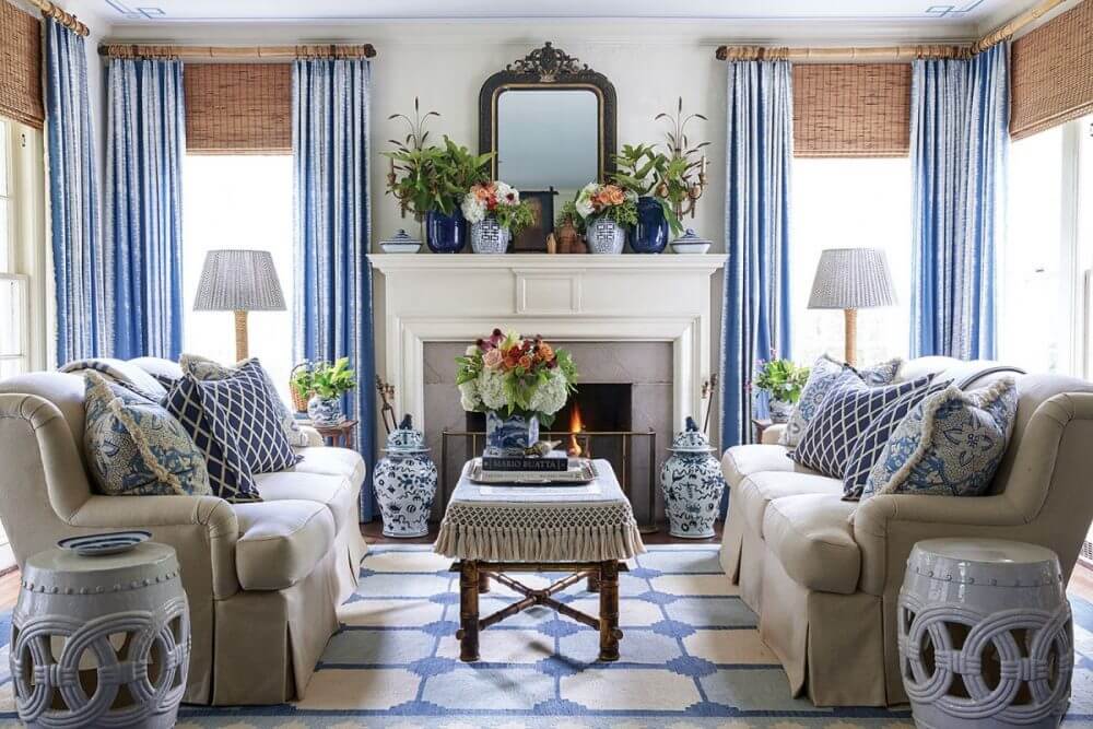 15+ Ideas to Decorate Your Living Room in Blue (1)