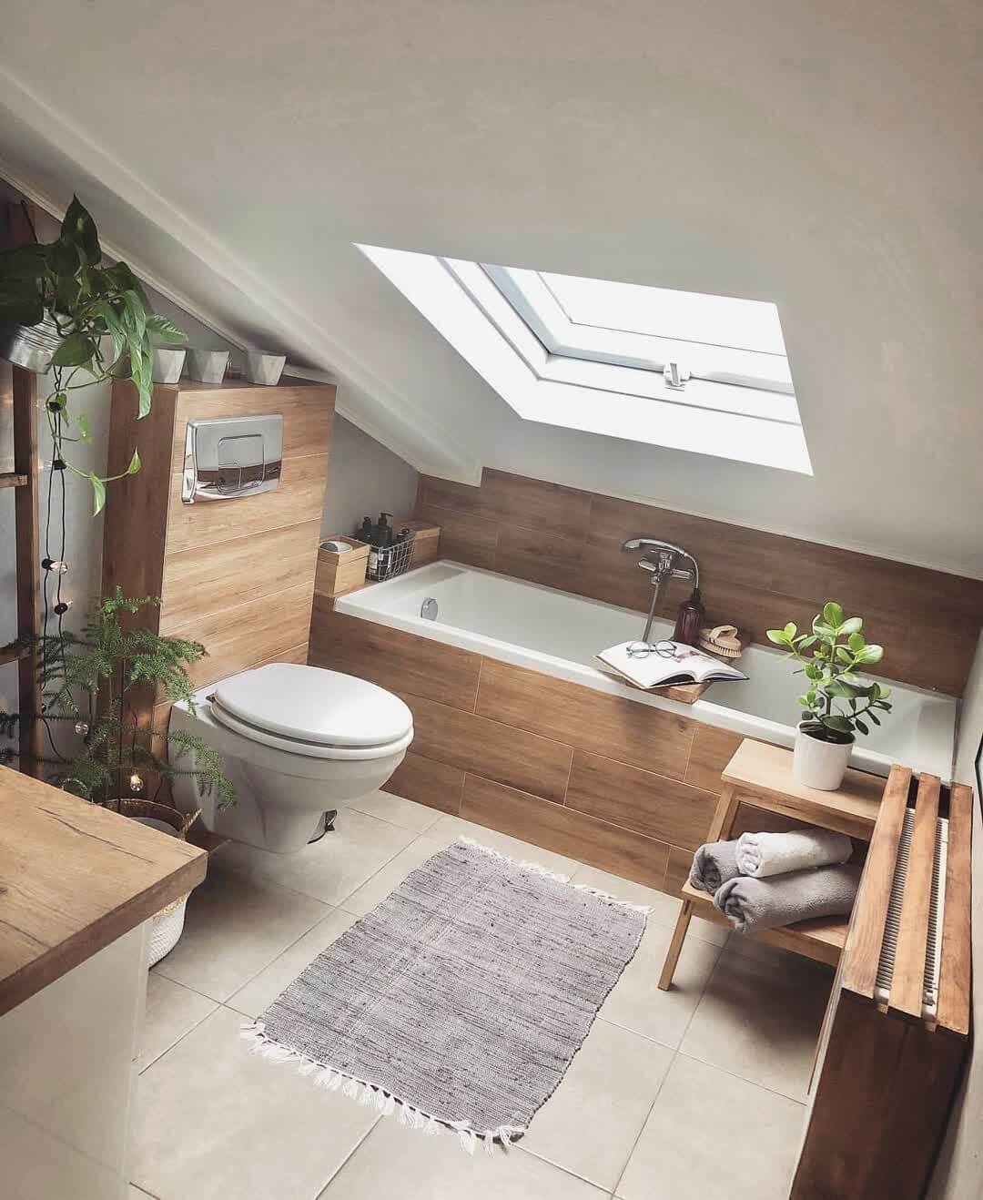 18 Ideas of Inspiring Bathroom Designs in the Attic (1)