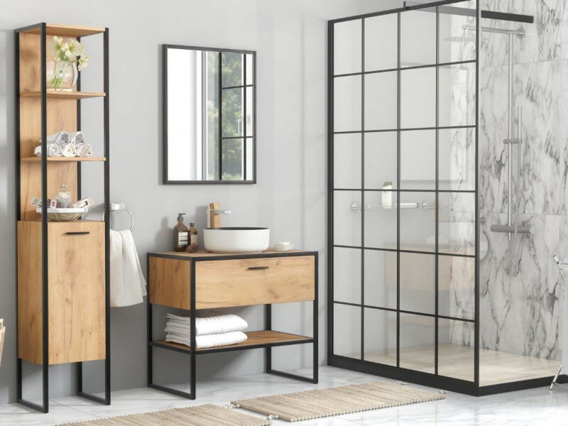 20 Industrial and Chic Sink Cabinet Ideas for the Bathroom (1)