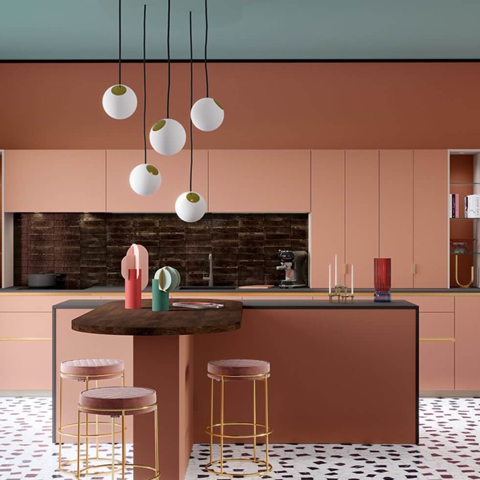 A fire-colored kitchen (1)