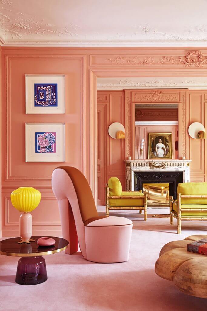A powder pink for a hot living room (1)