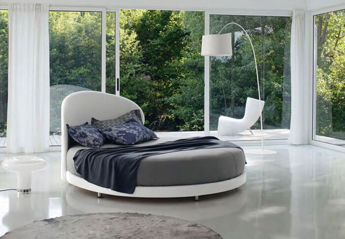 A round and modern bed (1)