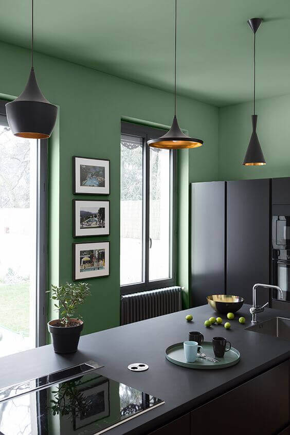 Black kitchen with color accents (1)