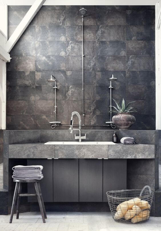 Ideas of industrial stone sink cabinet (1)