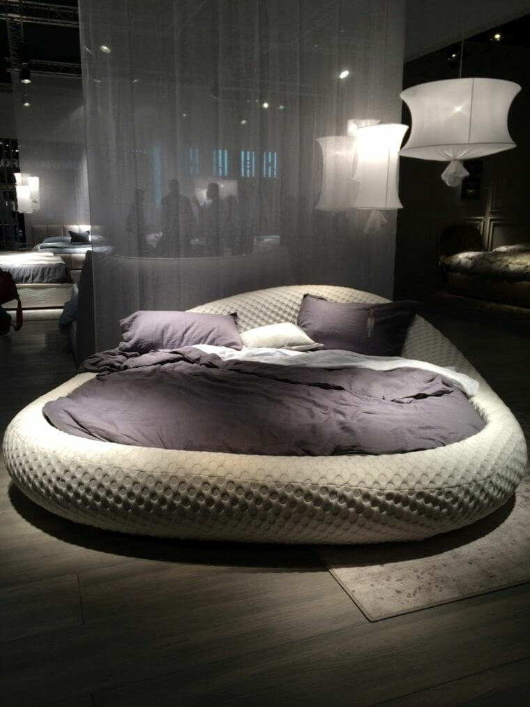 Modern style round bed (1)