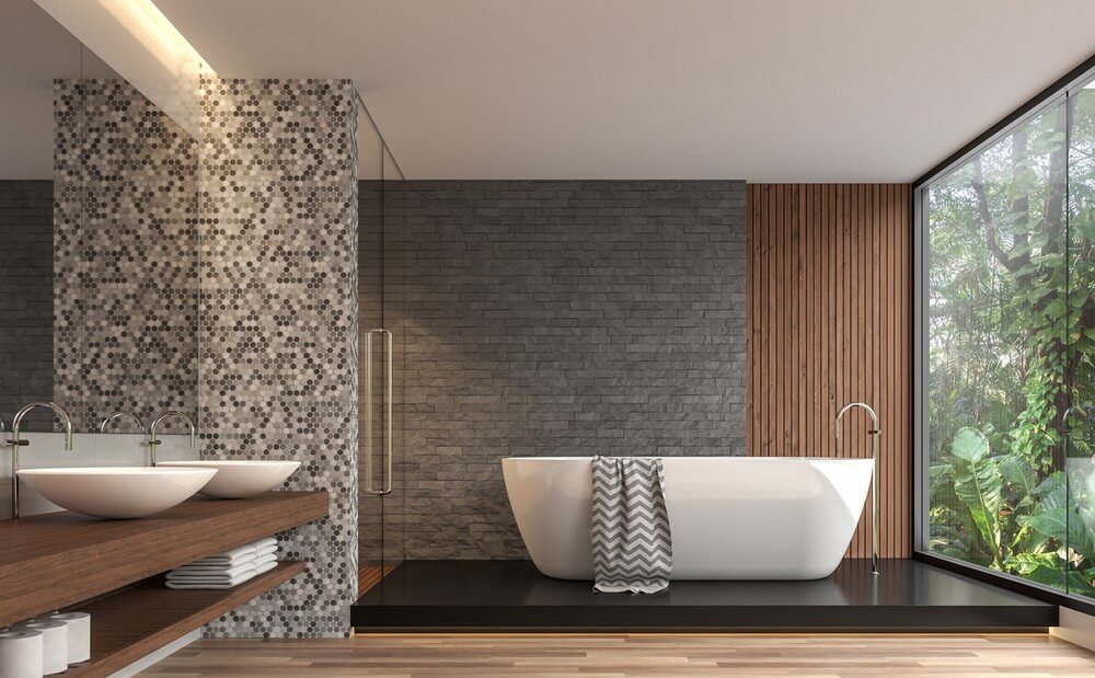 Raw natural stone and delicate mosaic (1)