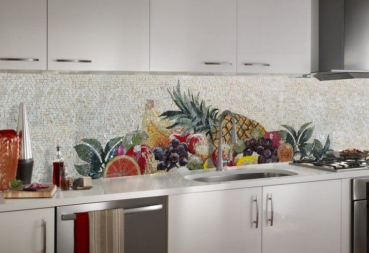 Self-adhesive mosaic backsplash (1)