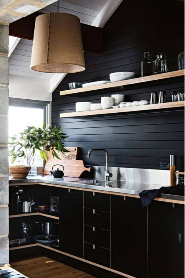 Sobriety and minimalism for a kitchen with masculine features (1)