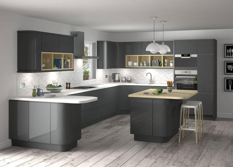 The advantages of a kitchen dressed in gray (1)