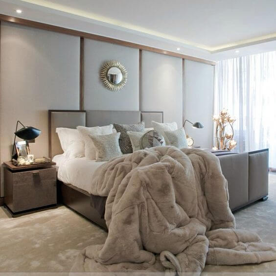 The taupe color in the bedroom (1)