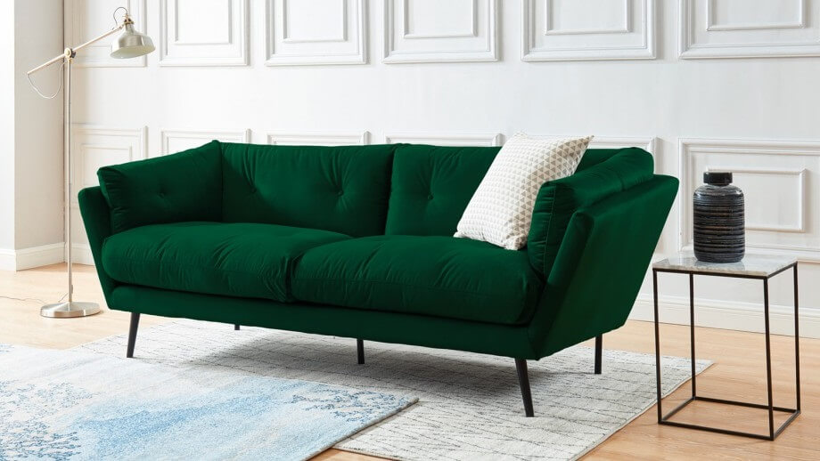 emerald green velvet sofa (1)