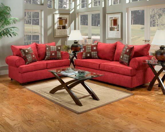 15 Ideas of Energetic Red Living Rooms (1)