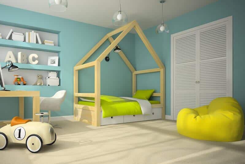 20 Inspiring Ideas to Decorate Your Child's Room in Green (1)