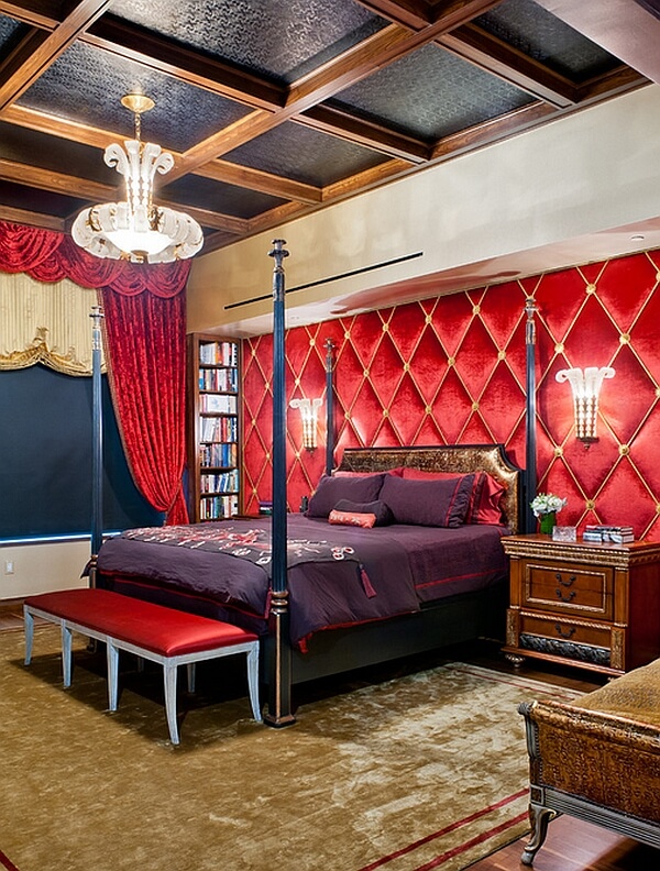 A romantic bedroom in red (1)