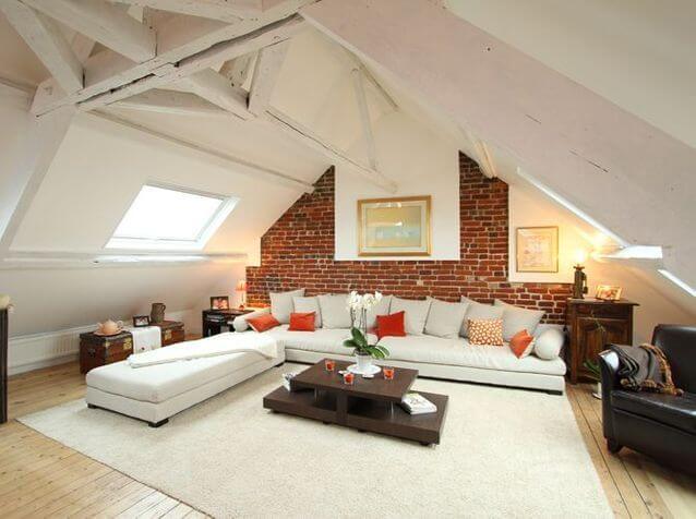Arrange a perfect living in the attic (1)
