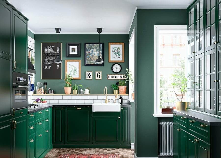 Fir green kitchen (1)