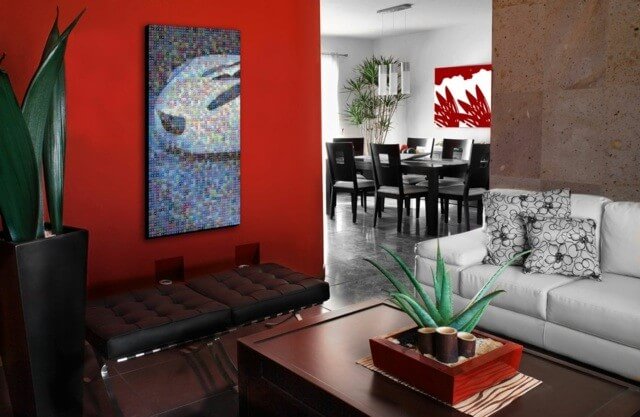 Red increases the energy level of a room (1)