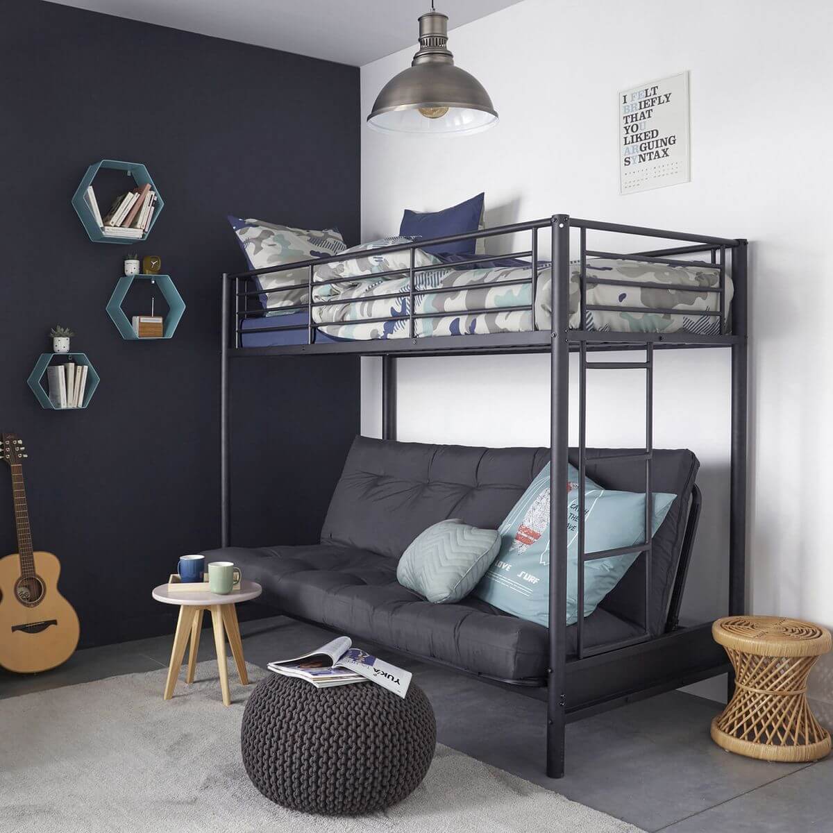 Shared bedroom, create a space for each occupant (1)