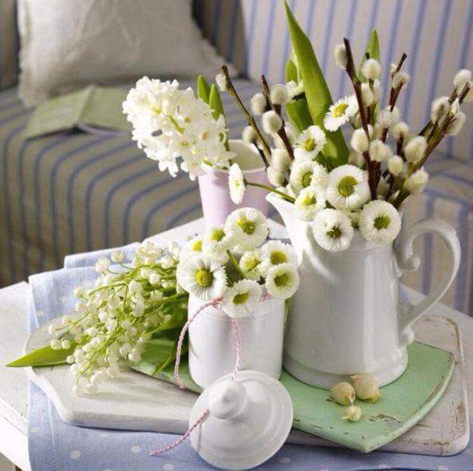 How to use flowers in decoration during spring