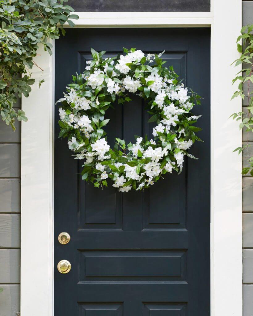 Make a spring wreath for the front door