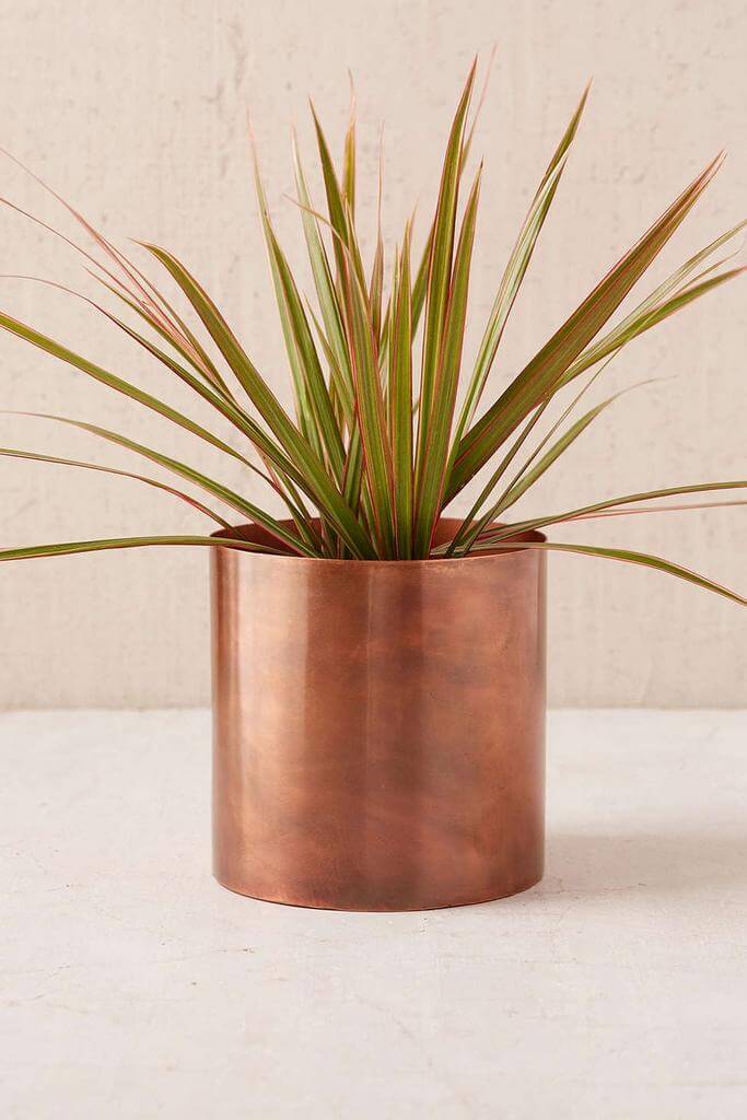 11- A copper flower pot