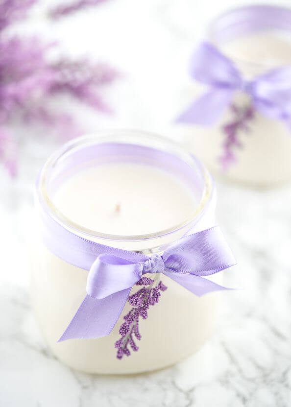 DIY Lavender Candles