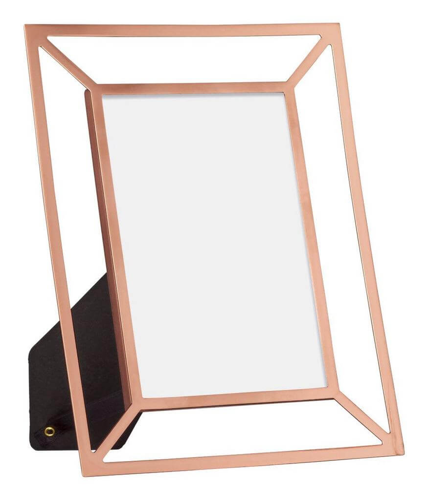 13- Beautiful copper photo frame