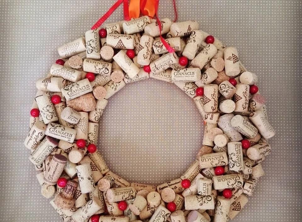 14- From wine corks