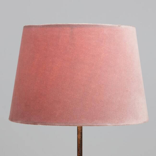 14- Velvet lampshade