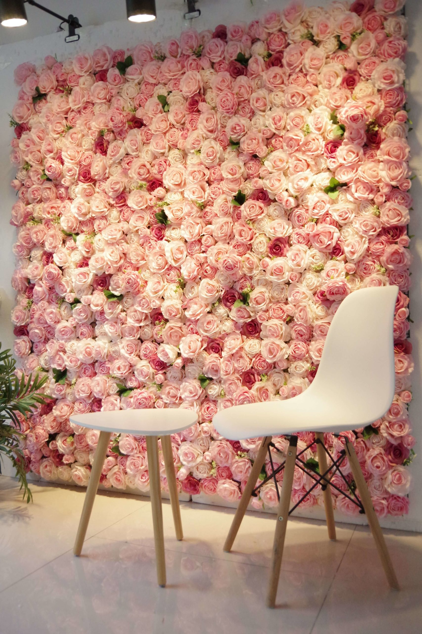 3. A wall full of flowers