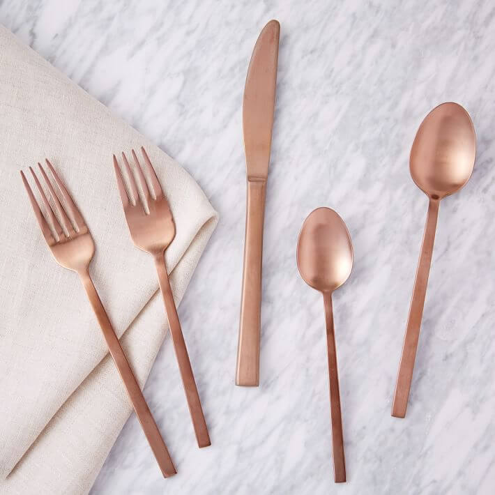 7- Copper cutlery