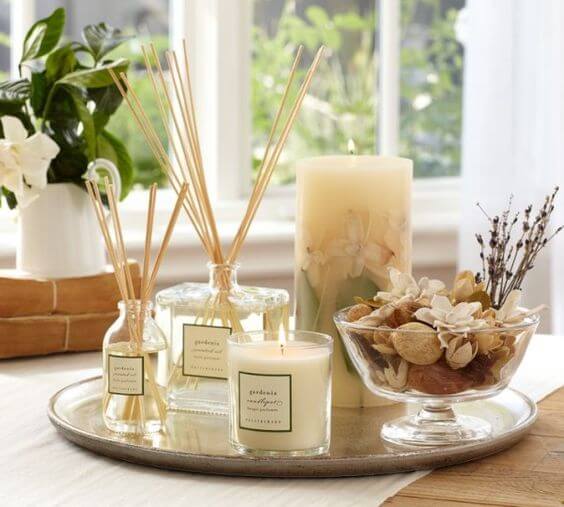 Revitalize your space with scented sticks and candles