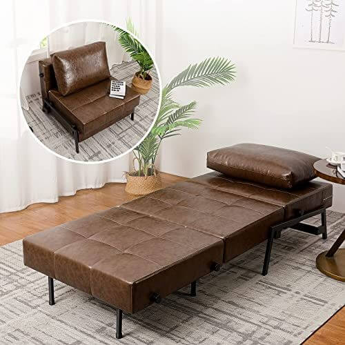 11- FAUX LEATHER SOFABED