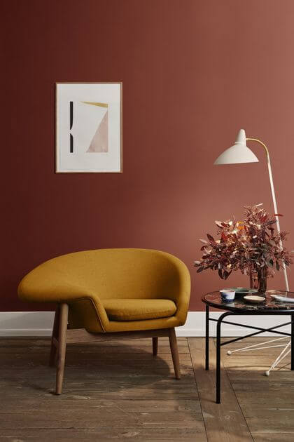 13- Marriage of bold tones with terracotta and ocher